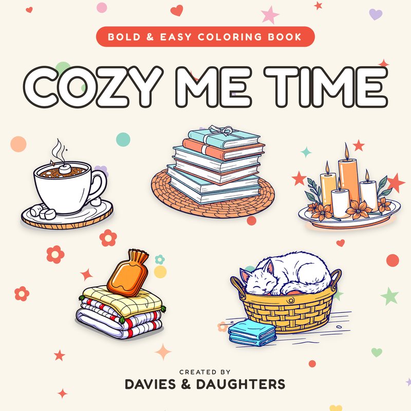 Cozy Me Time coloring book cover